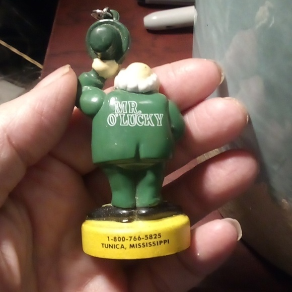 Vintage Fitzgerald Mr O Lucky St Patrick 3"" PVC Figure Keychain - Picture 4 of 4